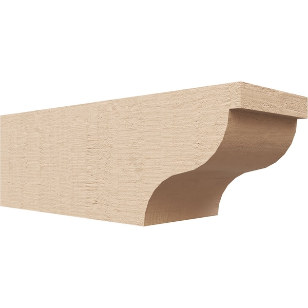 Ekena Millwork 4in. W x 4in. H x 12in. L Garner Woodgrain TimberThane Rafter Tail, Primed Tan RFTUR04X04X12GARRCPR - main